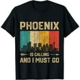 thumbnail image 1 of Phoenix Is Calling And I Must Go Vintage USA City T-Shirt Black X-Large, 1 of 4