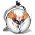 thumbnail image 1 of Phoenix Keychain Fire Bird Rise from The Ashes Reborn New Start Rising Phoenix Keychain, 1 of 2