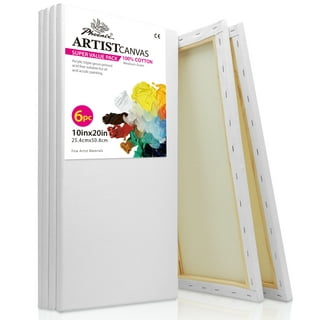 Uxcell Painting Canvas Panels, 3 Pack 16x24 Inch Rectangle Wood Frame Blank  Art Board Panels, White 