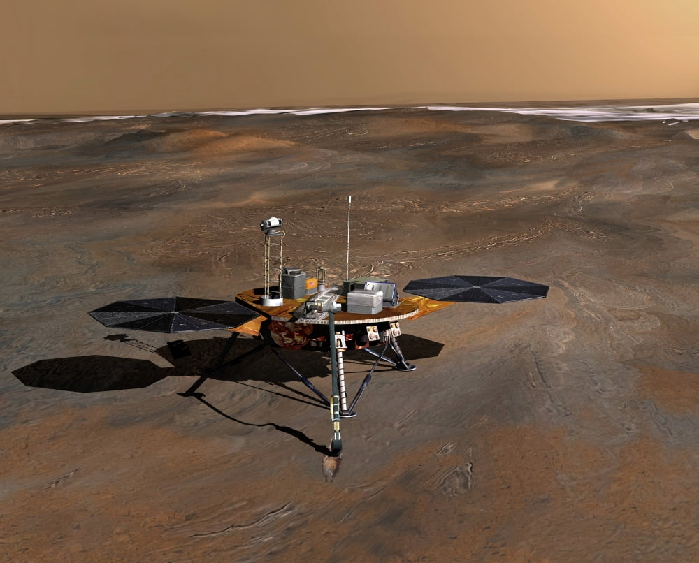 Phoenix Mars Lander Canvas Art - Stocktrek Images (31 x 25)