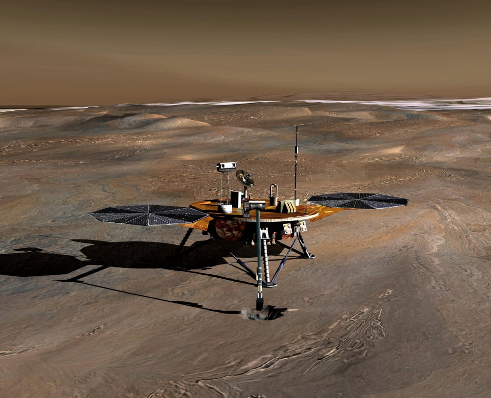 Phoenix Mars Lander Canvas Art - Stocktrek Images (31 x 25)