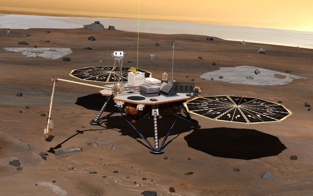 Phoenix Mars Lander Canvas Art - Stocktrek Images (36 x 22)