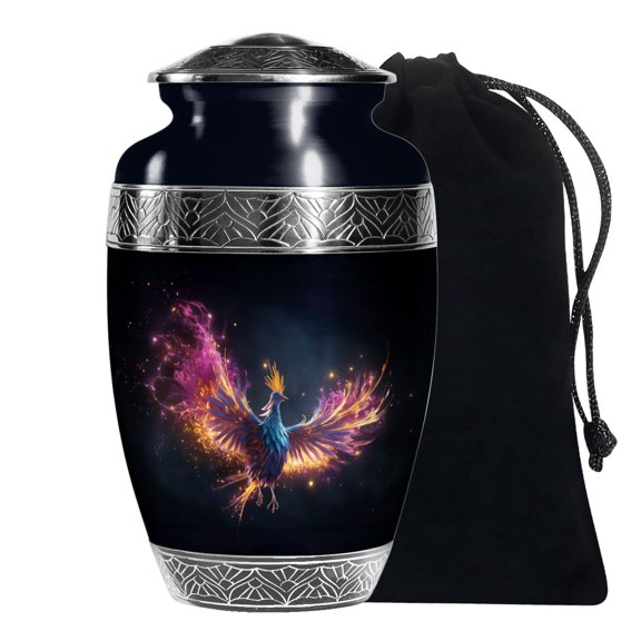 Phoenix Memorial Large Urn For Human Adult Ashes Male Urns For Female Adults 10 Inch