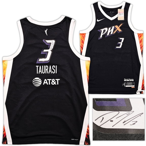 Phoenix Mercury Diana Taurasi Autographed Black Nike Rebel Edition Jersey Size L Beckett BAS QR 214837