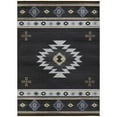 thumbnail image 1 of Phoenix PH4 Black Southwestern Rug 9' X 12', 1 of 7