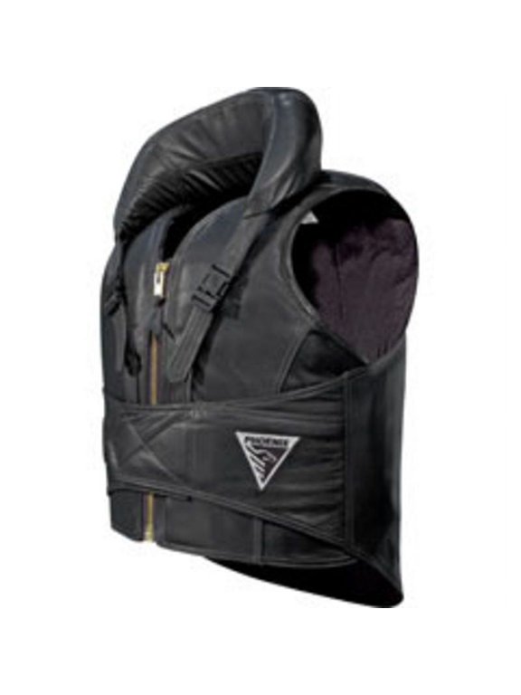 Protective Bareback Vest with Neck Roll Black TL
