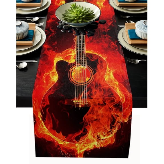 Phoenix Red Flame Table Runner Wedding Table Decoration Home Decor Kitchen Table Runners