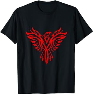 Phoenix Rising Fire Bird Reborn Ashes Rejuvenation T-Shirt - Walmart.com
