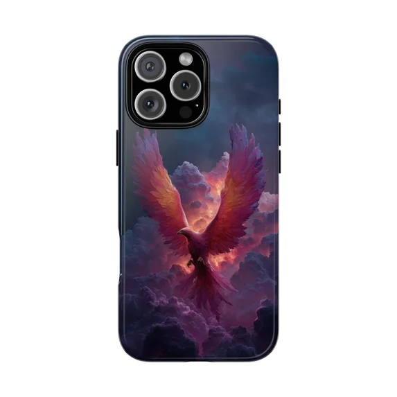 Phoenix Rising Nebula Cosmic Flame Case for iPhone 17 through 11 Pro ...