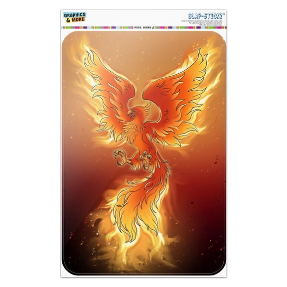 Phoenix Rising from the Flames Home Business Office Sign