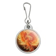thumbnail image 1 of Phoenix Rising from the Flames Jacket Handbag Purse Luggage Backpack Zipper Pull Charm, 1 of 4