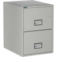 thumbnail image 1 of Phoenix Safe Vertical 25 inch 2-Drawer Legal Fireproof File Cabinet with Key Lock, Water Seal, Gray, LGL2W25LG, 1 of 5