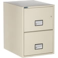 thumbnail image 1 of Phoenix Safe Vertical 25 inch 2-Drawer Legal Fireproof File Cabinet with Key Lock, Water Seal, Putty, LGL2W25P, 1 of 5