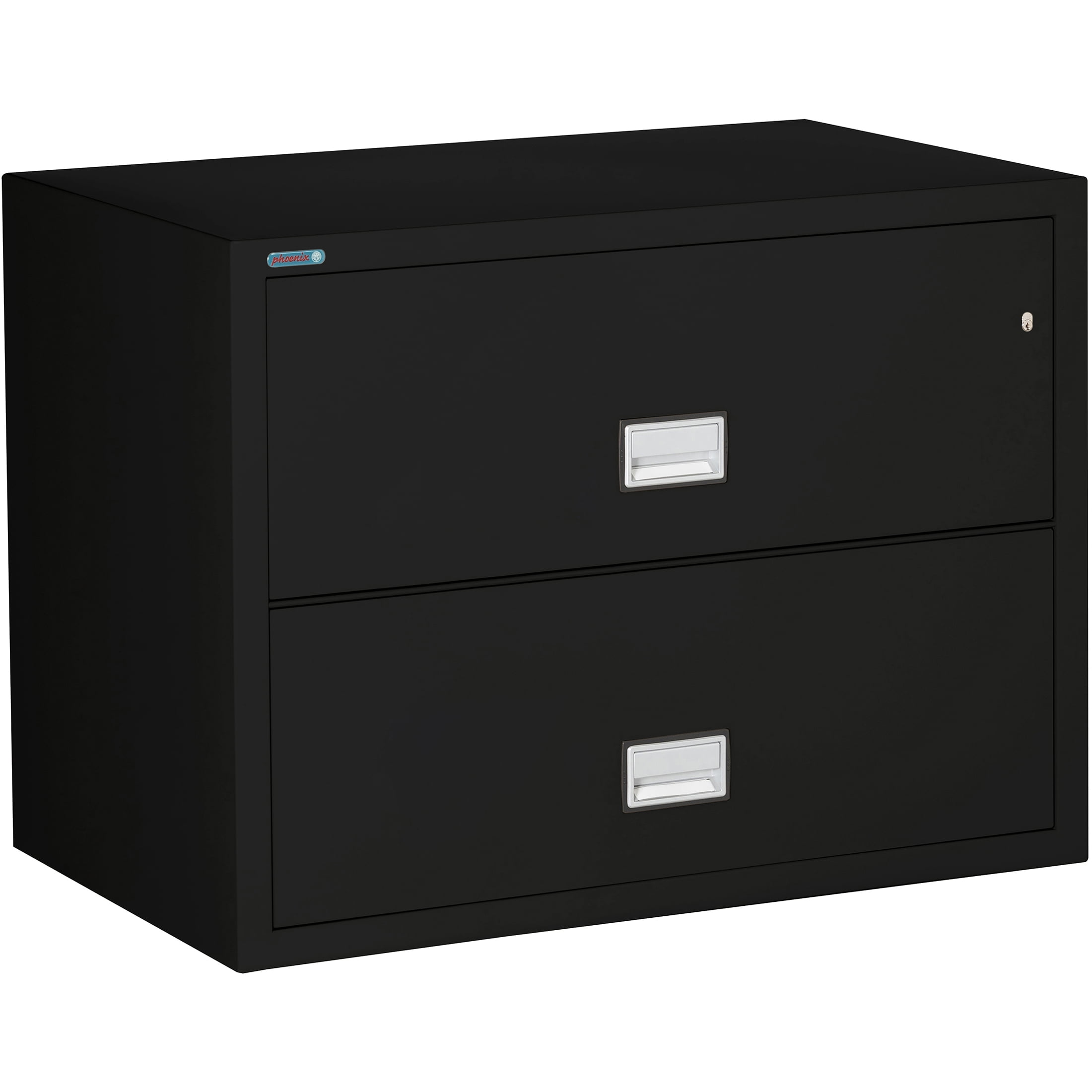 Phoenix Safe Lateral 38 inch 2-Drawer Fireproof File Cabinet with Key ...