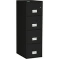 thumbnail image 1 of Phoenix Safe Vertical 25 inch 4-Drawer Letter Fireproof File Cabinet with Key Lock, Water Seal, Black, LTR2W25B, 1 of 1