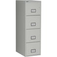 thumbnail image 1 of Phoenix Safe Vertical 25 inch 4-Drawer Letter Fireproof File Cabinet with Key Lock, Water Seal, Gray, LTR4W25LG, 1 of 5