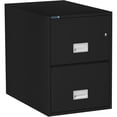 thumbnail image 1 of Phoenix Safe Vertical 31 inch 2-Drawer Legal Fireproof File Cabinet with Key Lock, Water Seal, Black, LGL2W31B, 1 of 5
