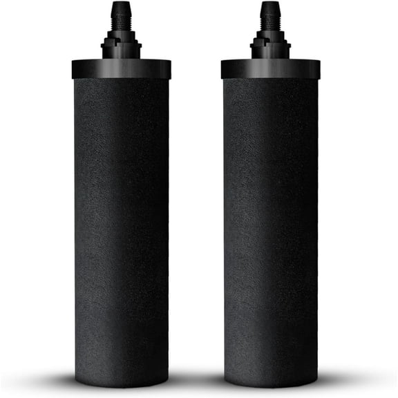 Phoenix Smart Carbon (Black ) Replacement Filter Elements (Pack of 2) for Phoenix Gravity Water Filter Systems,Compatible with Waterdrop, Purewell, and Other Countertop Water Filters Systems