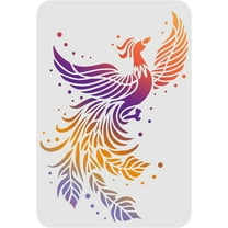 Phoenix Stencils 11.7x8.3 inch Firebird Painting Stencil Flying Phoenix Stencil Mythical Phoenix Reusable Drawing Template for Painting on Wood, Floor, Wall, Fabric
