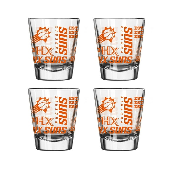 Logo Brands Phoenix Suns 4-Pack 2oz. Shot Glass Set