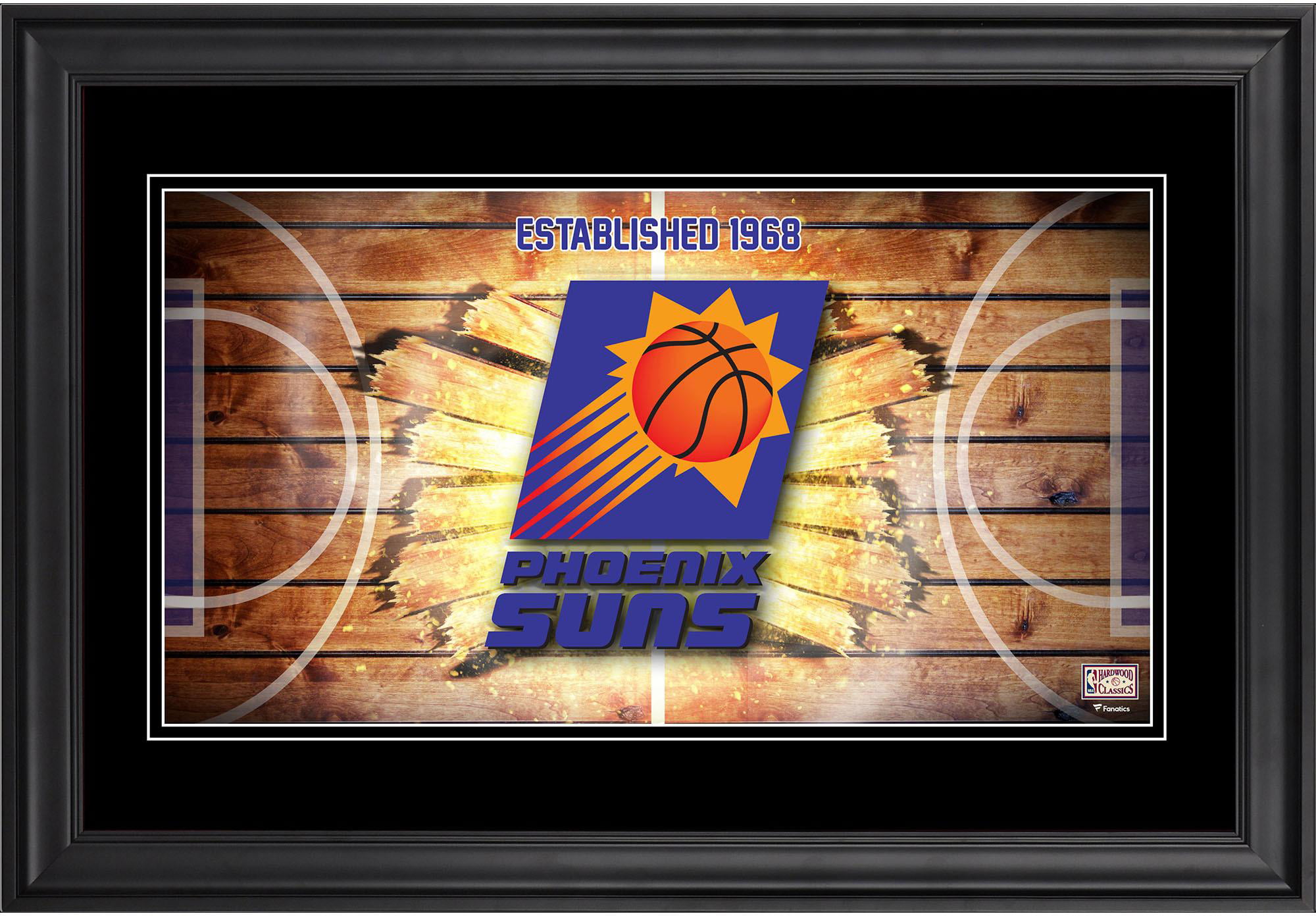 Trends International NBA Phoenix Suns-Devin Booker 18 Wall Poster, 14.725  x 22.375, Barnwood Framed Version