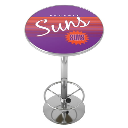 Phoenix Suns NBA Hardwood Classics Chrome Pub Table - Purple, Orange