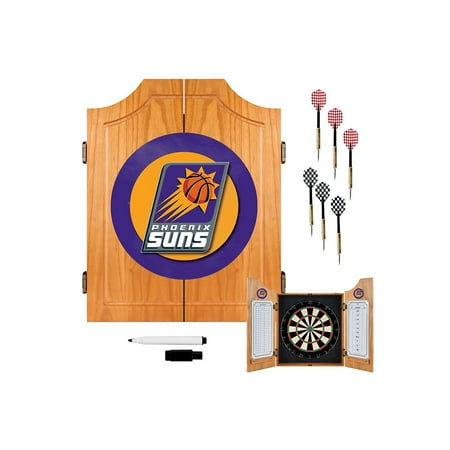 Phoenix Suns NBA Dart Cabinet Set with Darts and Board - Purple, Orange, Gray