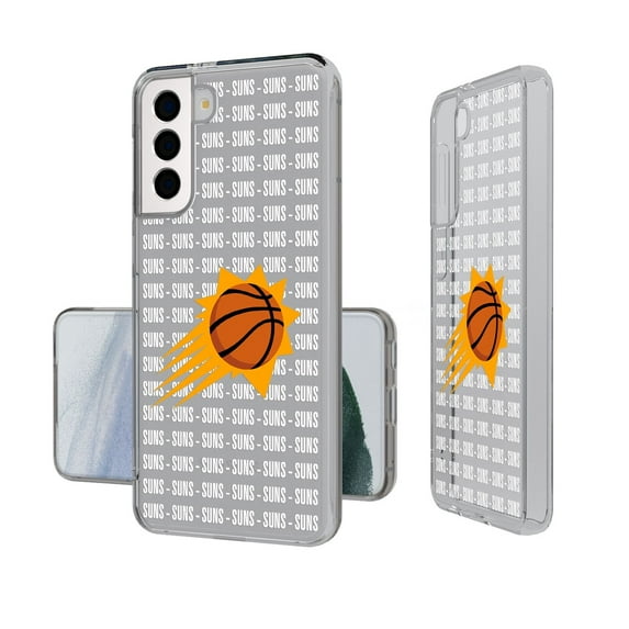 Phoenix Suns Text Backdrop Design Galaxy Clear Case
