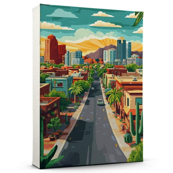 Phoenix Travel Canvas, Arizona Canvas Print,Phoenix Canvas Wall Art,Arizona Travel Wall Art, Travel Print, Travel Gift -103AZ1100