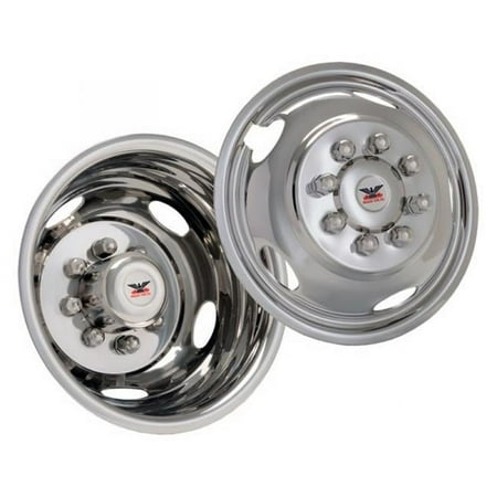 Phoenix USA PHONG17 17 in. 8LUG 5HH Dot Liner Wheel Simulator Set for 2008-2010 Chevy Express, 2008-2010 Chevy Silverado 3500 & 2008-2010 GMC Savana C & K 3500
