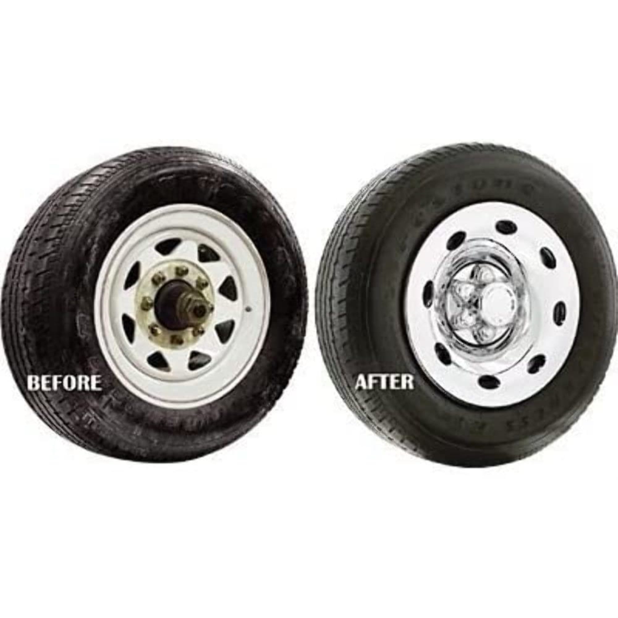 15-Inch Chrome ABS Snap-On Wheel Cover for 5 Lug Wheels