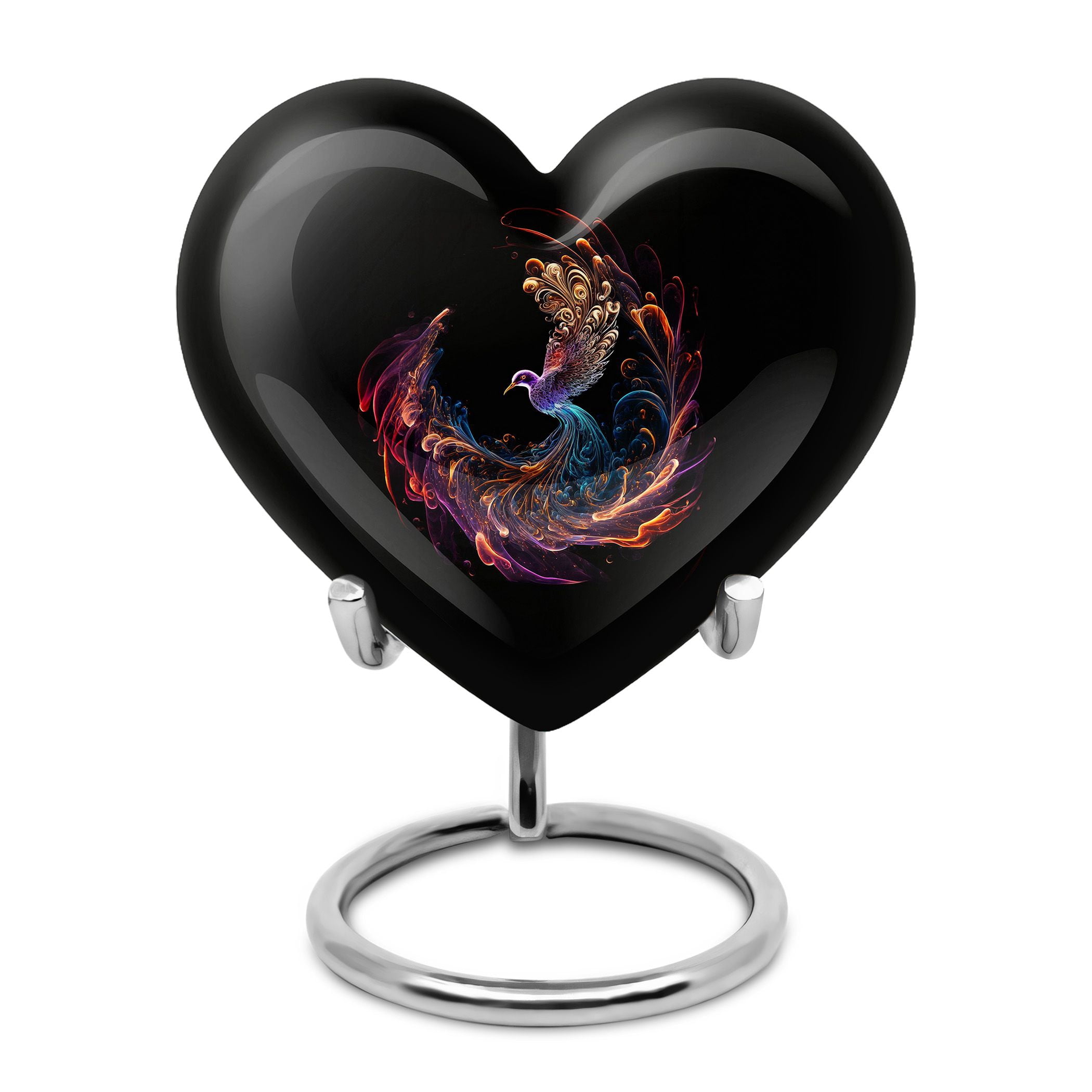 Phoenix Urns For Men, Ash Urns For Adult Male Dad, Heart Mini Urn, Small Urns For Human Ashes, Unique Urns For Human Ashes, Cremation Urns For Women Adults, Adult Urns For Ashes 3 Inch, 1 Pc
