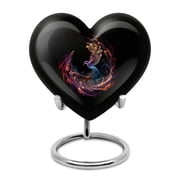 Phoenix Urns For Men, Ash Urns For Adult Male Dad, Heart Mini Urn, Small Urns For Human Ashes, Unique Urns For Human Ashes, Cremation Urns For Women Adults, Adult Urns For Ashes 3 Inch, 1 Pc