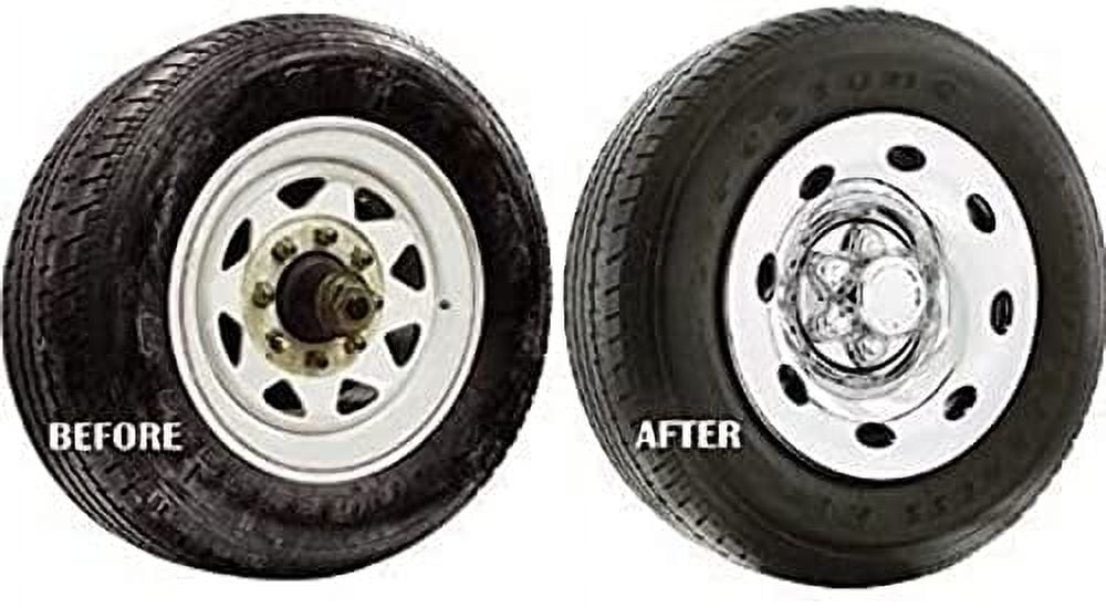 15-Inch Chrome ABS Snap-On Wheel Cover for 5 Lug Wheels