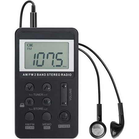 Phojia Mini Digital Tuning Portable AM/FM Pocket Radio