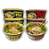 Pholicious Asian Instant Pho Noodles, Beef & Chicken Combo, Vietnamese