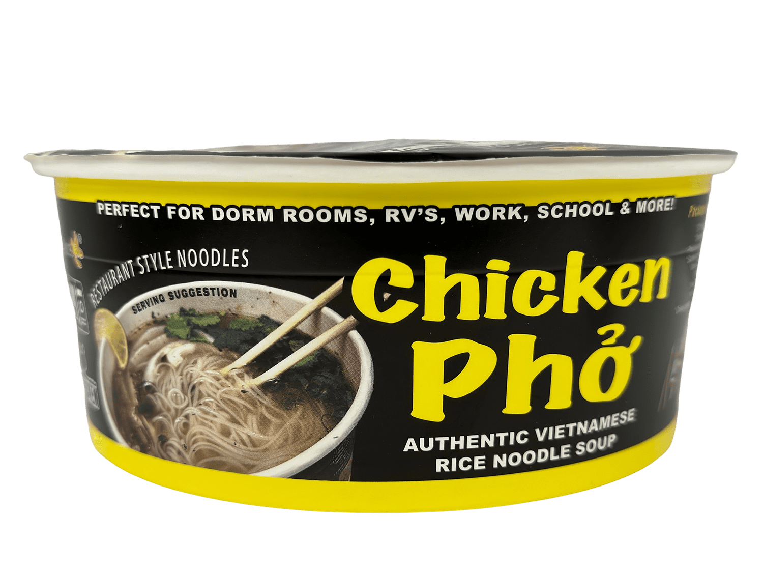 Pholicious Instant Chicken Pho, Vietnamese Rice Noodle Soup, Single