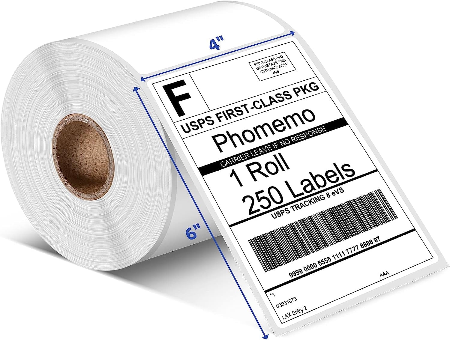 Phomemo 2" Circle Thermal Sticker Labels,Round Thermal Printer Stickers, Multi-Purpose Roll Thermal Printer Paper for Small Business,DIY Logo Design,QR Code-500 Labels/1 Roll Label Stickers