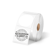 Phomemo 2" White Round Label Stickers Roll - 750pcs / Roll for 4X6 Thermal Label Printer for Small Business Supplies - Commercial Grade Thermal Labels for Custom Stickers Personalized & Business Logo