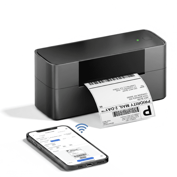 Phomemo 4x6 Thermal Printer, Wireless Mobile Label Maker for Shipping Labels & Postage