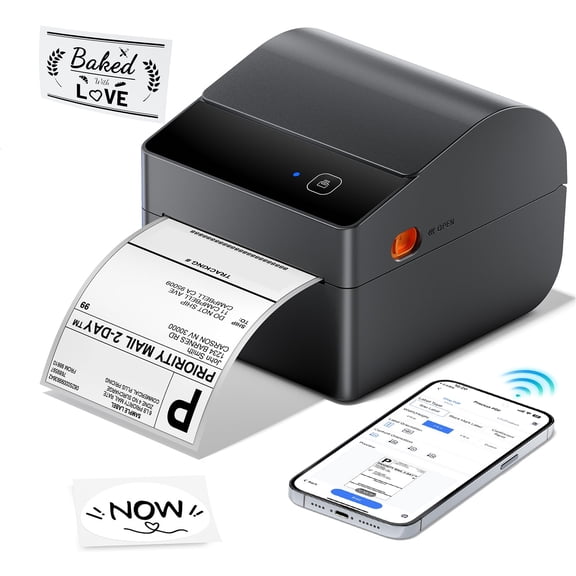 Phomemo A641M Bluetooth Shipping Label Printer 4x6, 2026 Upgraded Thermal Label Printer with Built-in Paper Bin, Thermal Printers for Small Business & Shipping Packages, Compatible with Amazon, Tikto