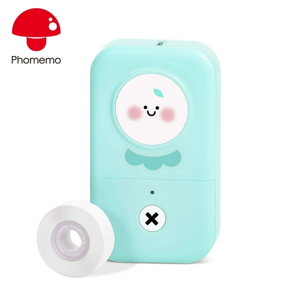 Phomemo D30 Bluetooth Thermal Label Maker Cute Green Design Labeler Machine with Tape