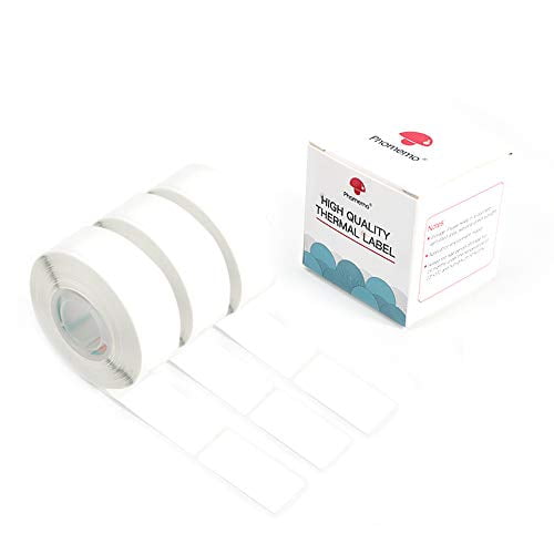 Phomemo D30 Label Maker Tape Black on White Thermal Sticker Paper Self