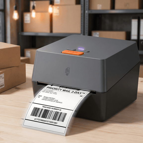 Phomemo D420BT Bluetooth Shipping Label Printer, 4x6 Wireless Thermal Label Printer, Inkless Bluetooth & USB Label Maker for Small Business, Fast High-Resolution Printing for Shipping Labels, Addres