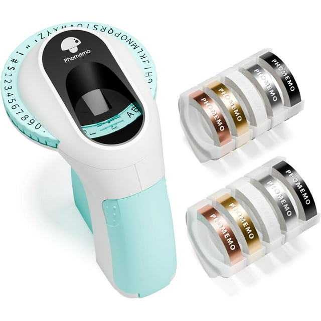 Phomemo Embossing Label Maker with Tape, Vintage Embossed Labeler ...