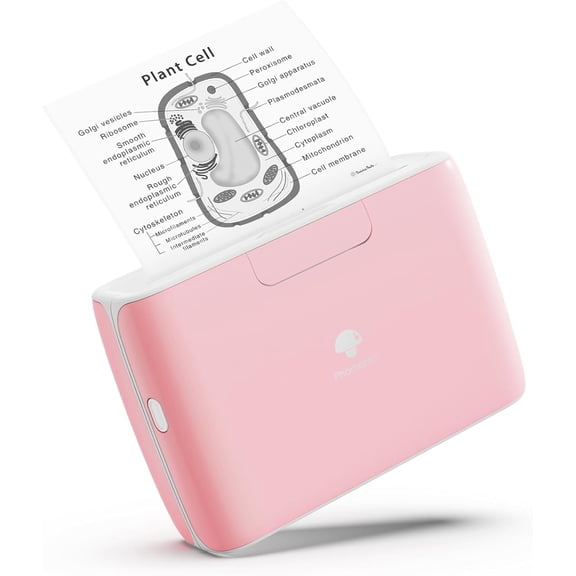 Phomemo M04S Bluetooth Portable Printer for Convenient and High-Quality Printing of 2/3/4 Inch Documents, Notes, Labels, and Stickers - Boost Productivity and Organization Effortlessly(Pink)