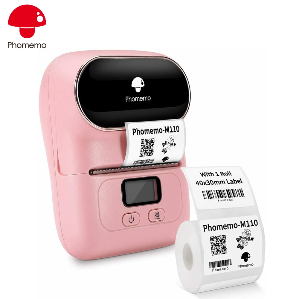 Phomemo M110 Direct Thermal Printer for Label Photo Note Tag Barcode QR  Code Lot