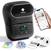 Phomemo ACPO110BK Black Thermal Label Maker For Barcode Logo