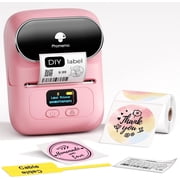 Phomemo M110 Thermal Label Printer - Portable Bluetooth Address Label Maker for Small Business, Barcode & Retail, Compatible with Phones & PC Pink