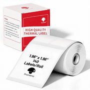 Phomemo M110 Labels, M110/M100/M102/M108/M160/A42/M220/M221/M120/M200 Thermal Labels 1.96" x 1.96"50x50mm, M110 Labels Self-Adhesive Label, 150 Labels/Roll